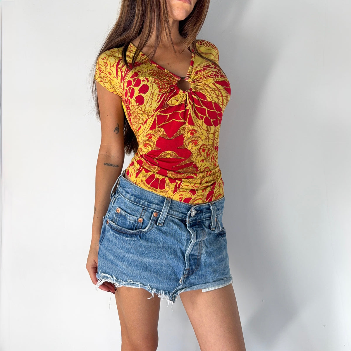 Vintage Cavalli V-Neck Top