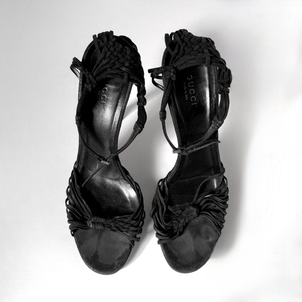 Vintage Gucci Macrame Heels (9)