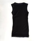 Vintage Dolce & Gabbana 90s Black Tank Mini Dress