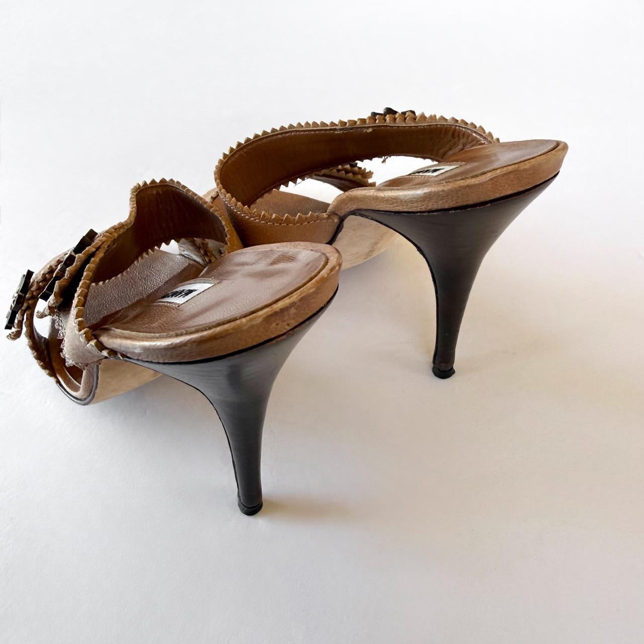 Vintage Manolo Blahnik Sandal Heels (37)