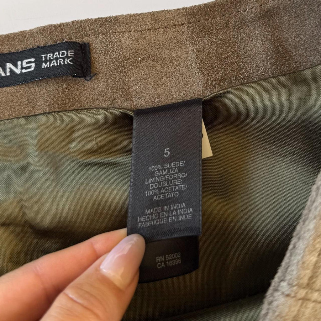 Vintage DKNY Suede Mini Skirt
