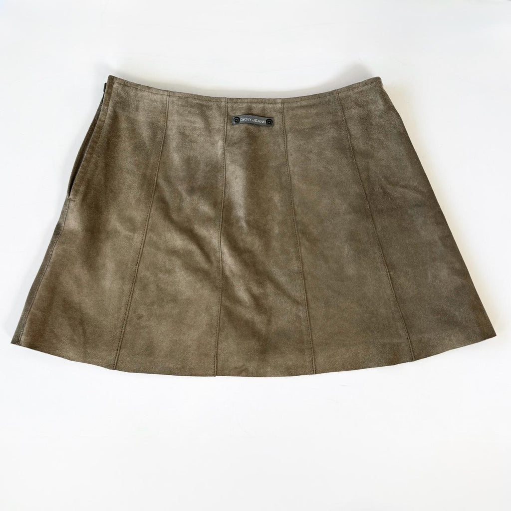 Vintage DKNY Suede Mini Skirt