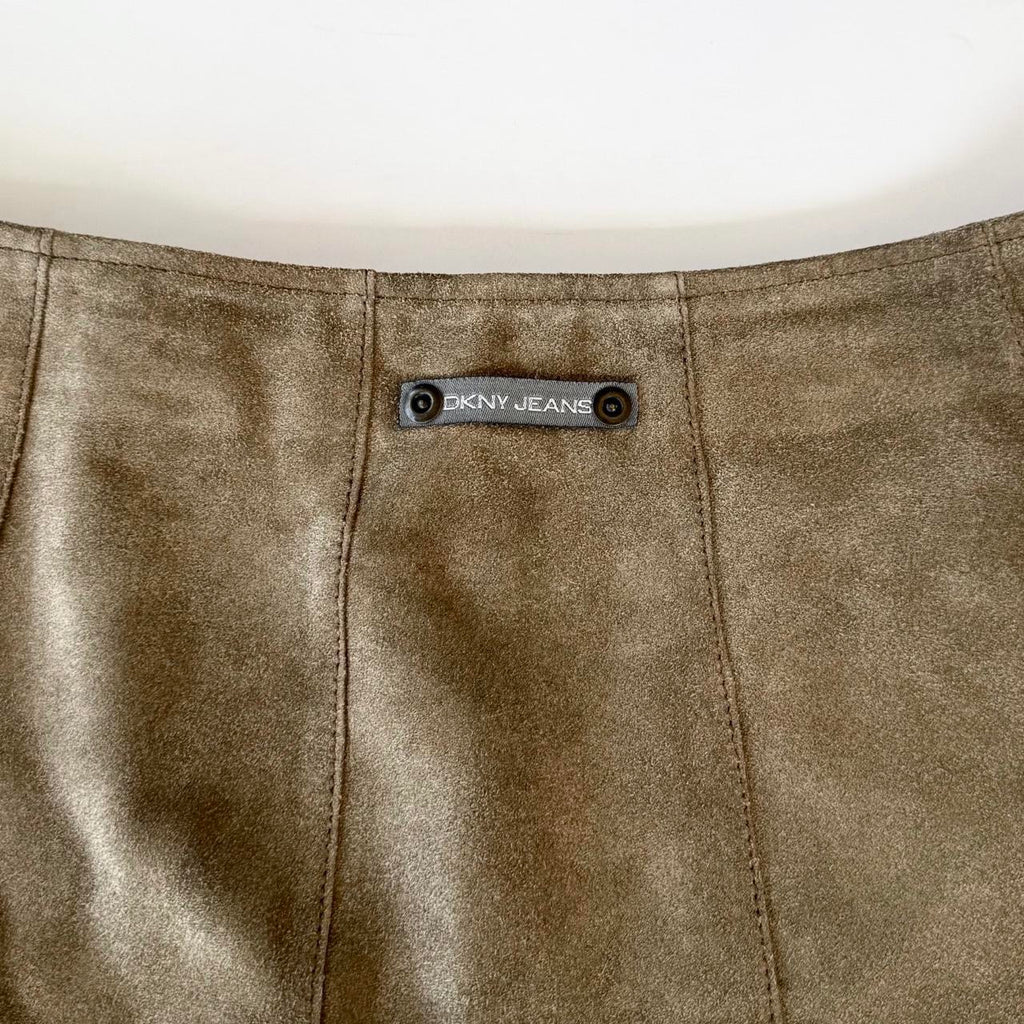 Vintage DKNY Suede Mini Skirt
