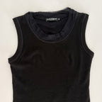 Vintage Dolce & Gabbana 90s Black Tank Mini Dress
