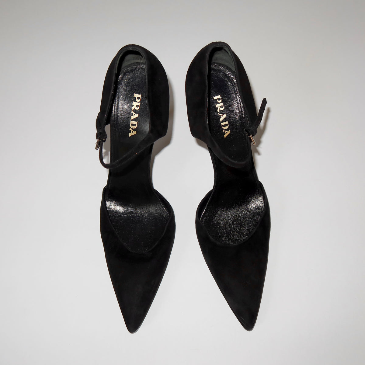Prada Mary Jane Pointed Toe Heels