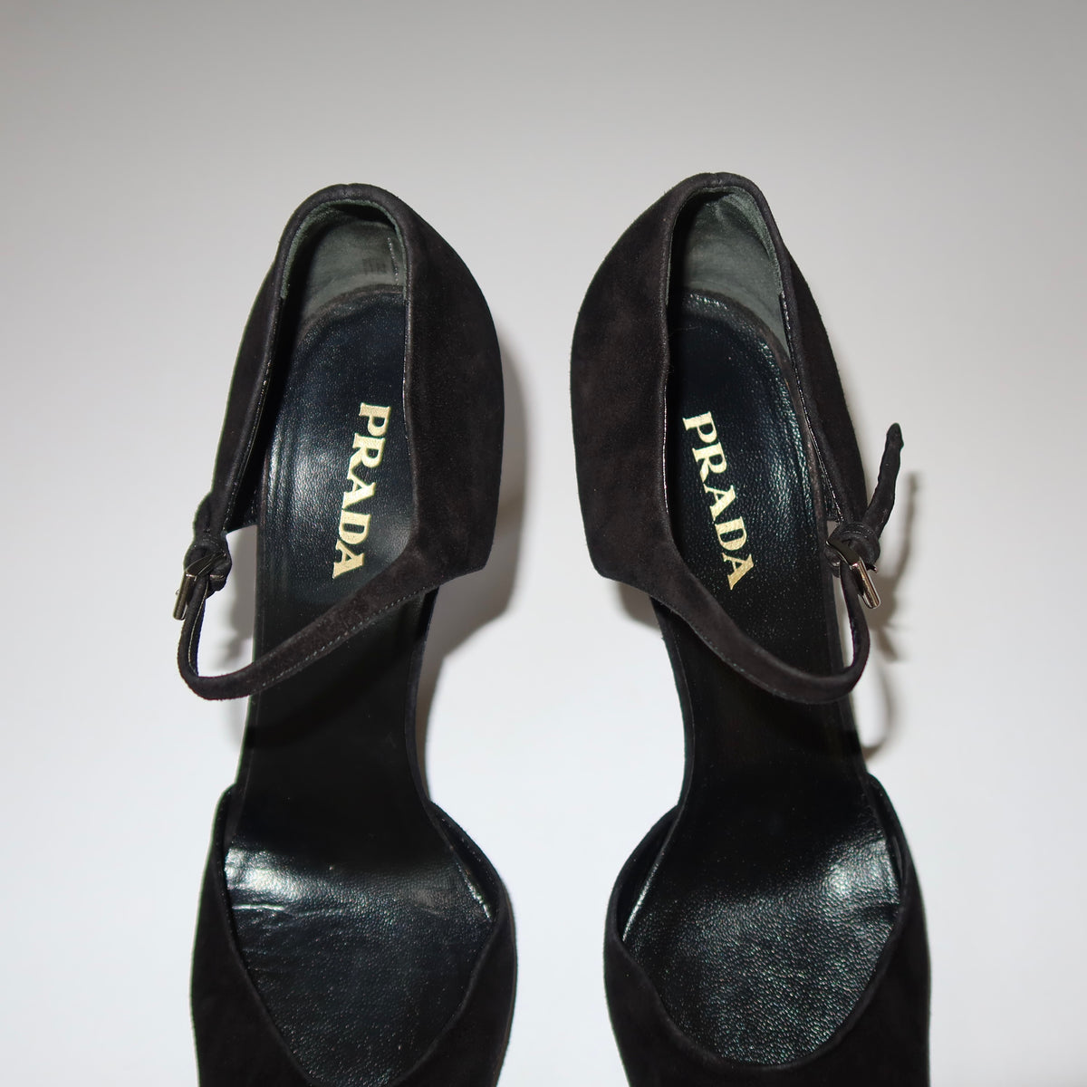 Prada Mary Jane Pointed Toe Heels