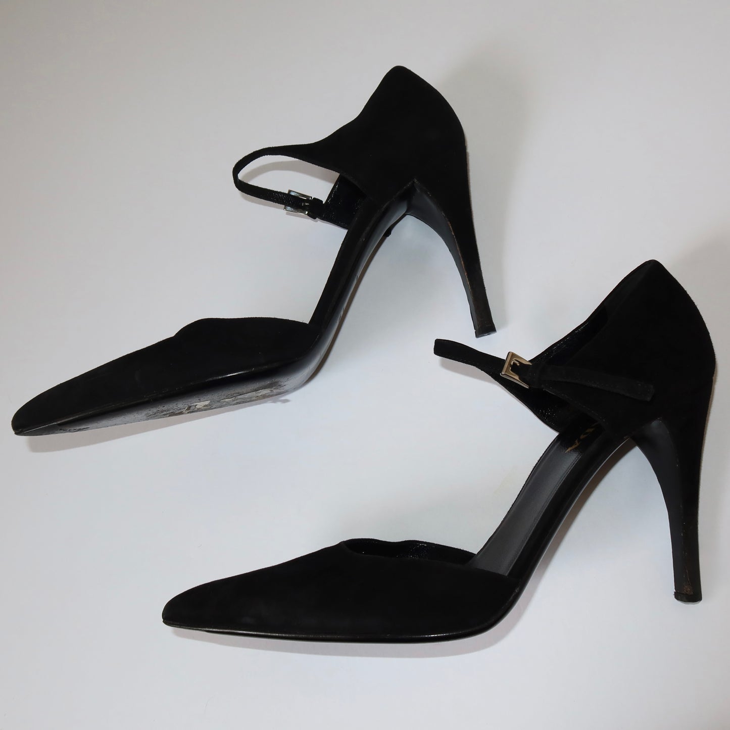 Prada Mary Jane Pointed Toe Heels