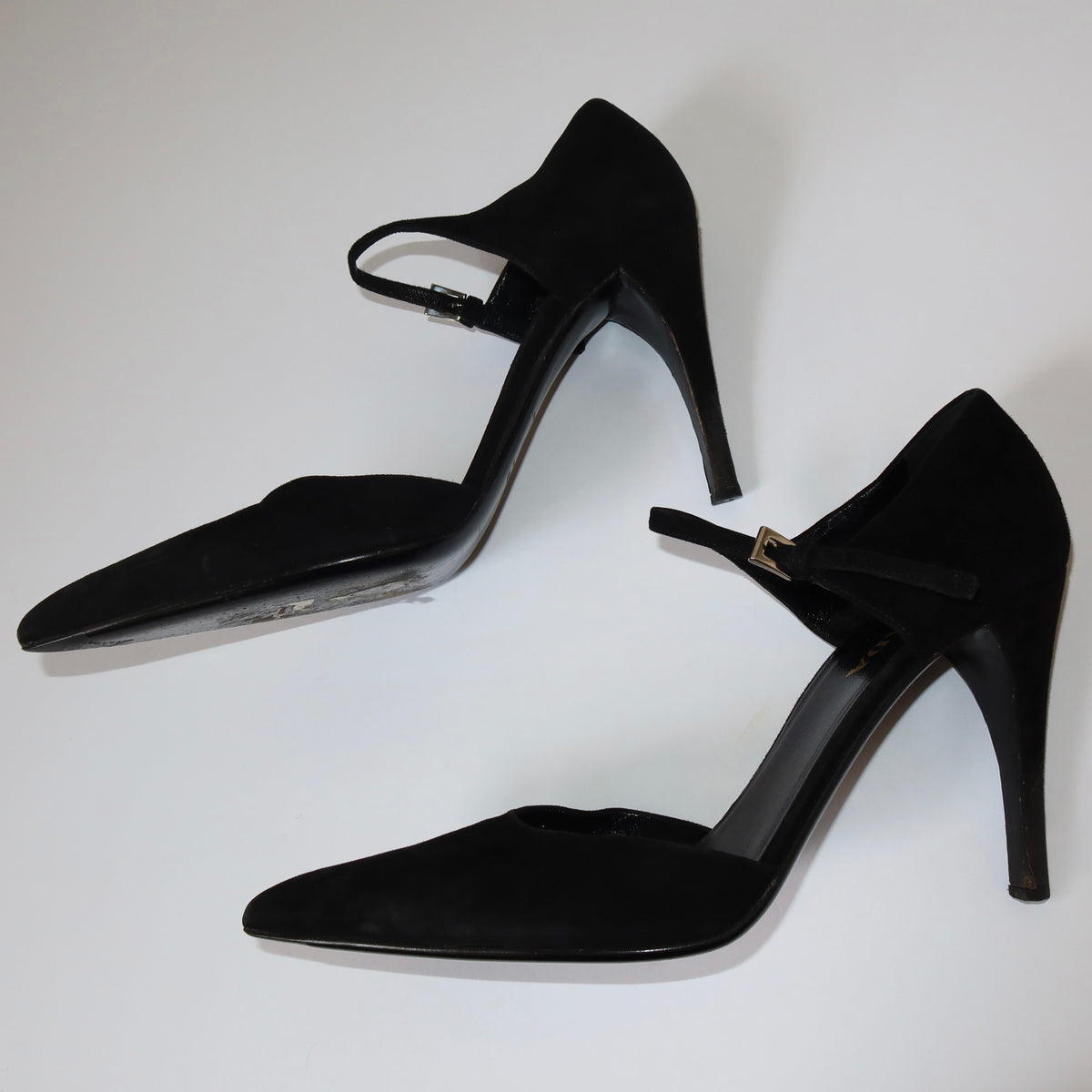 Prada Mary Jane Pointed Toe Heels
