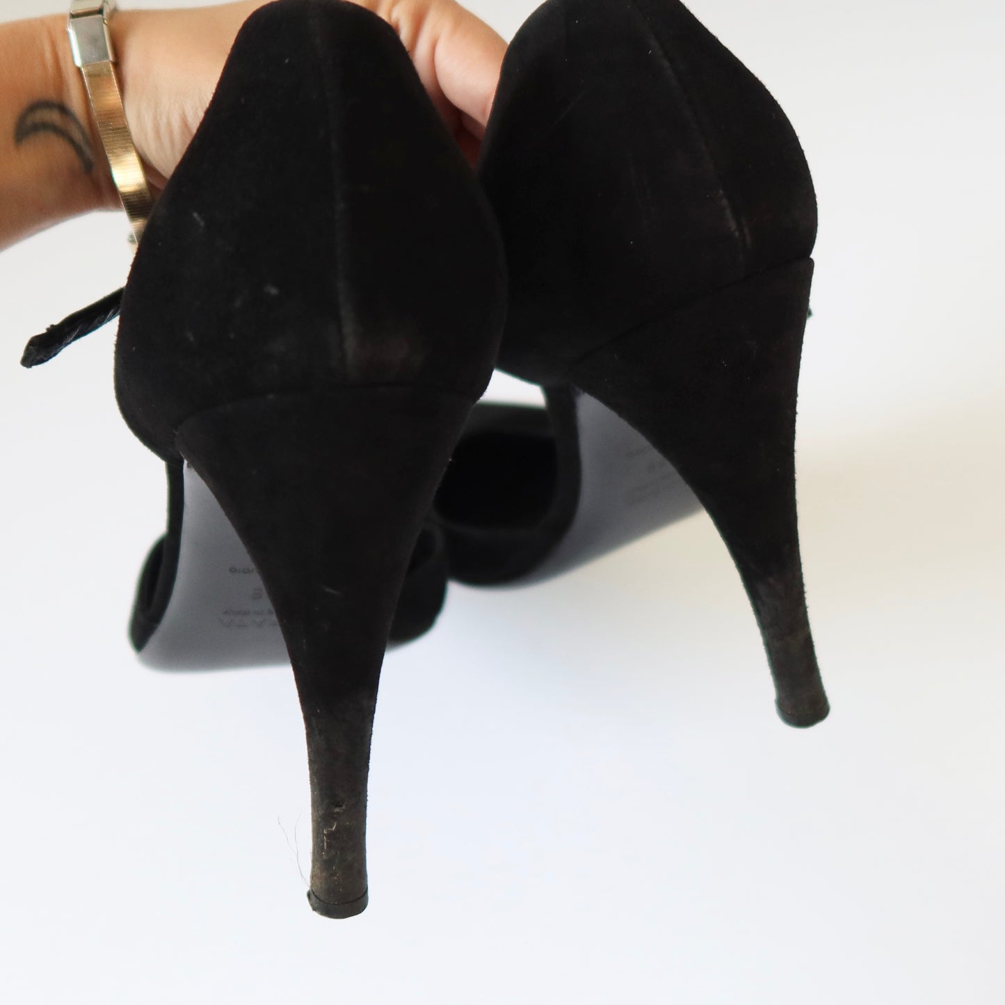 Prada Mary Jane Pointed Toe Heels