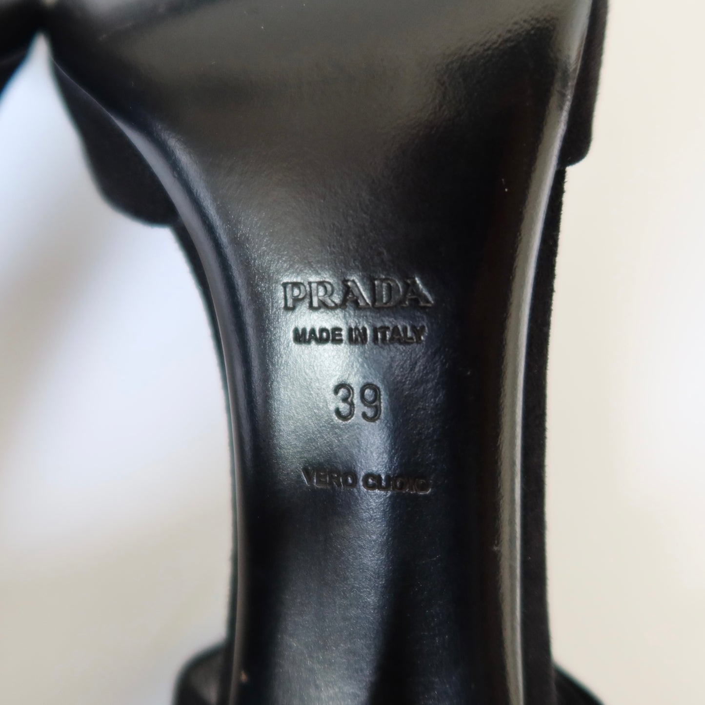 Prada Mary Jane Pointed Toe Heels