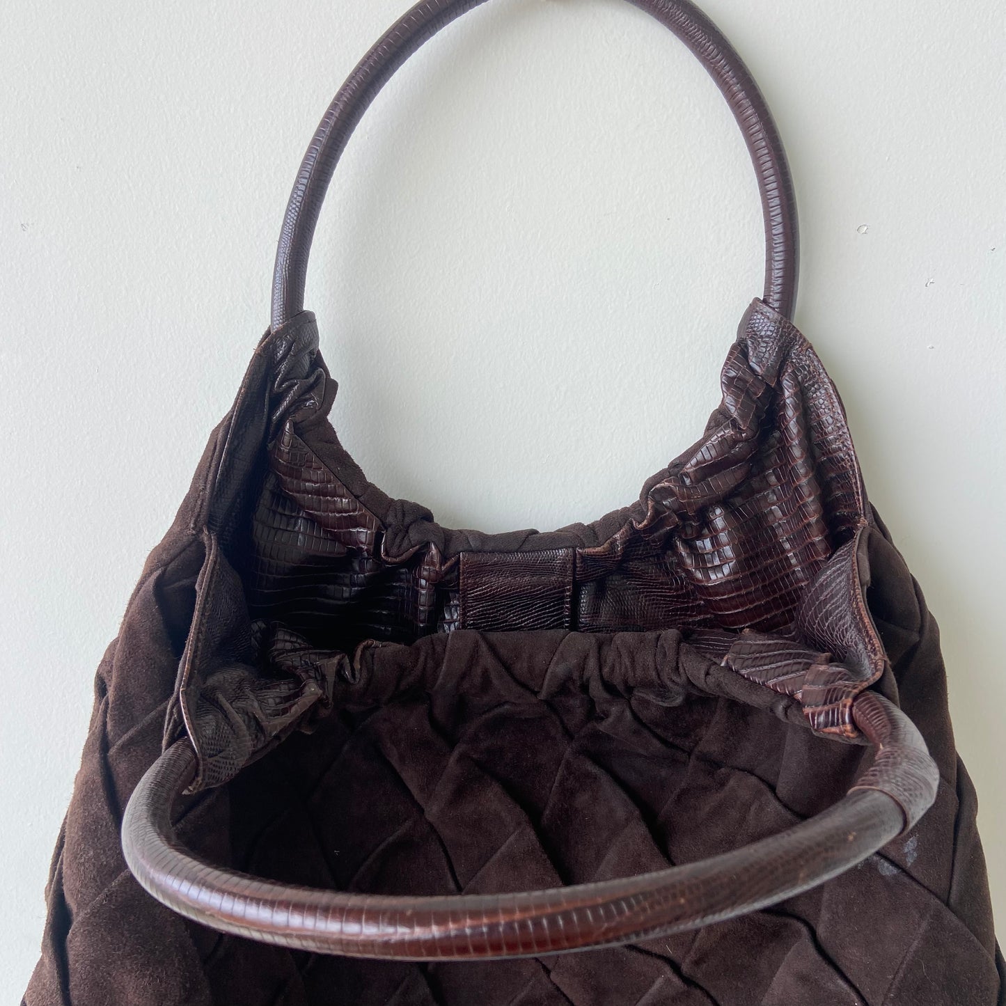 Giorgio Armani Suede Shoulder Bag