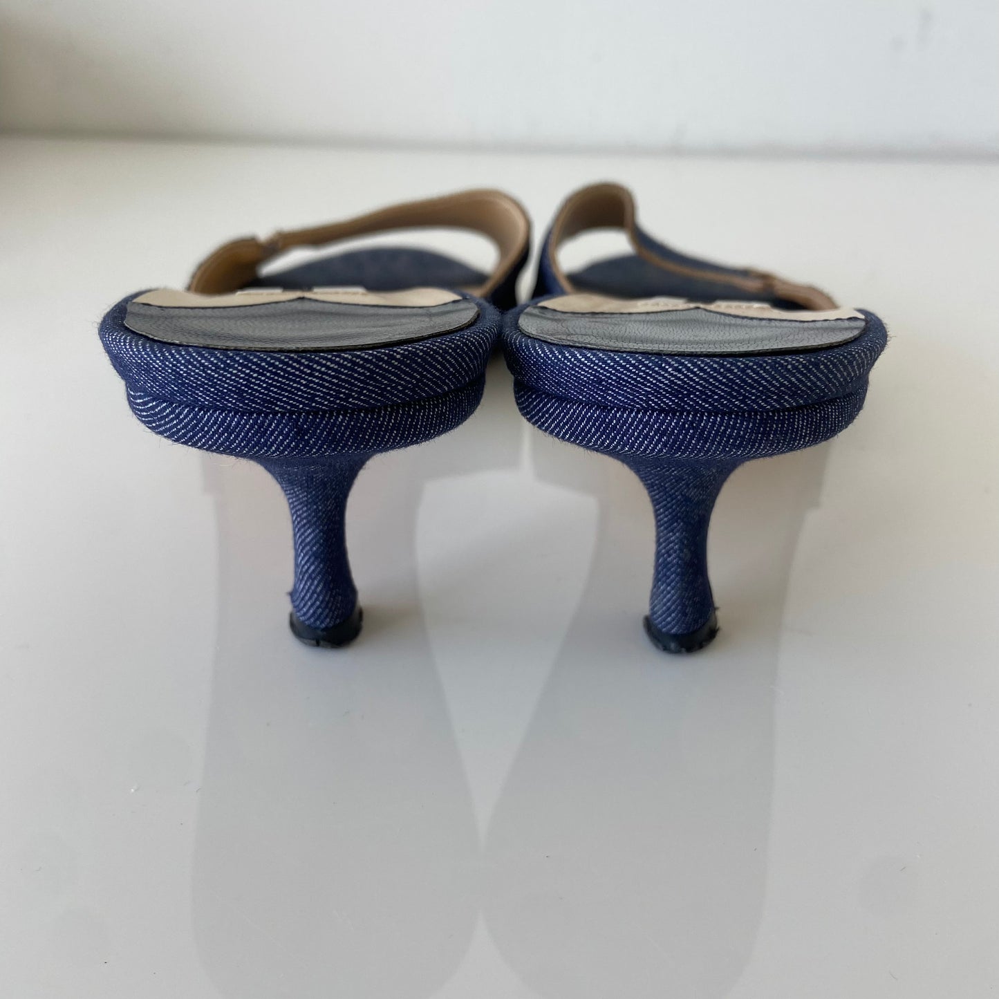 Jimmy Choo Denim Kitten Heels