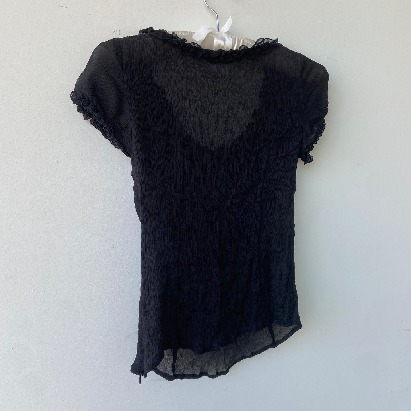 Vintage Moschino Ruffled Heart Top