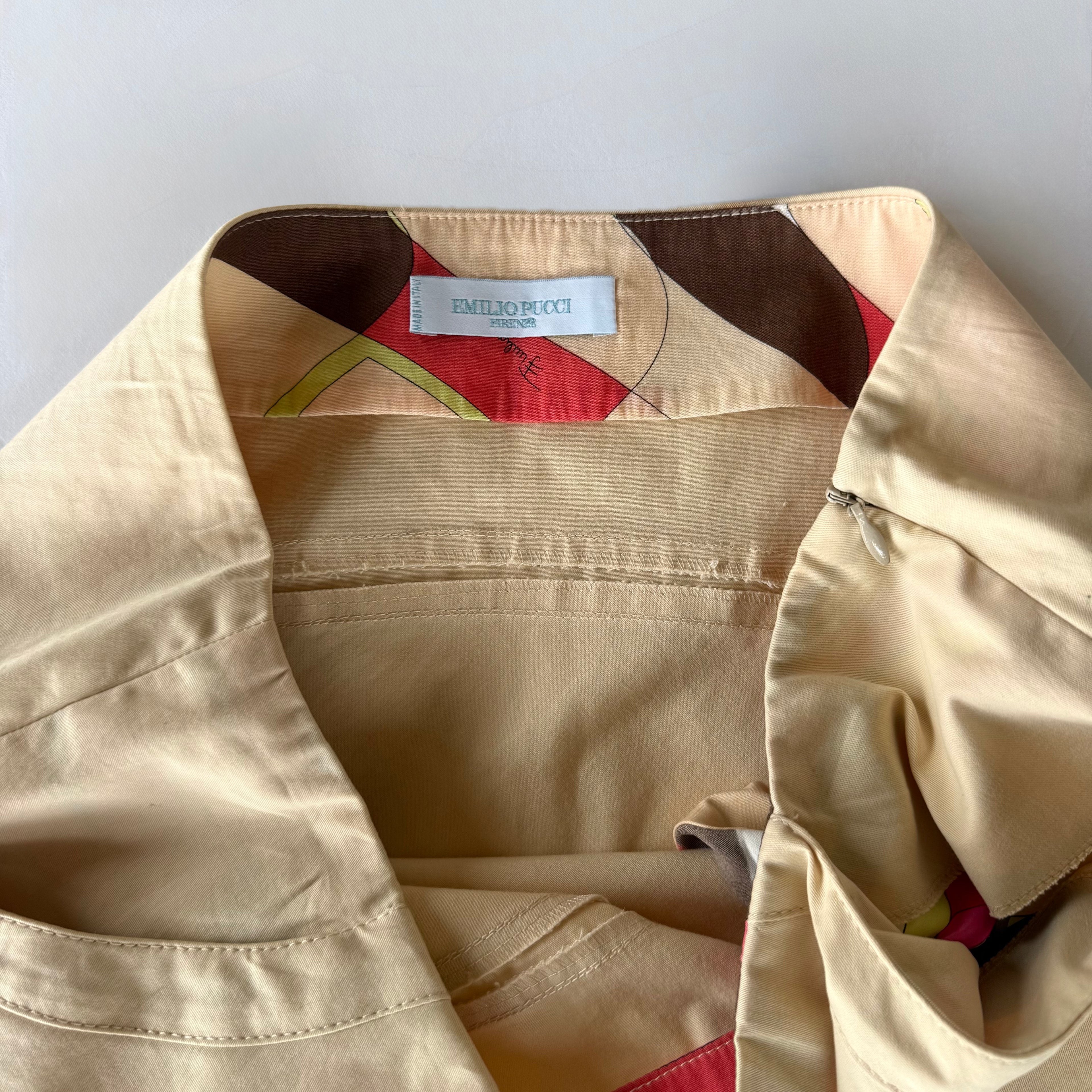 Vintage Pucci Khaki Skirt