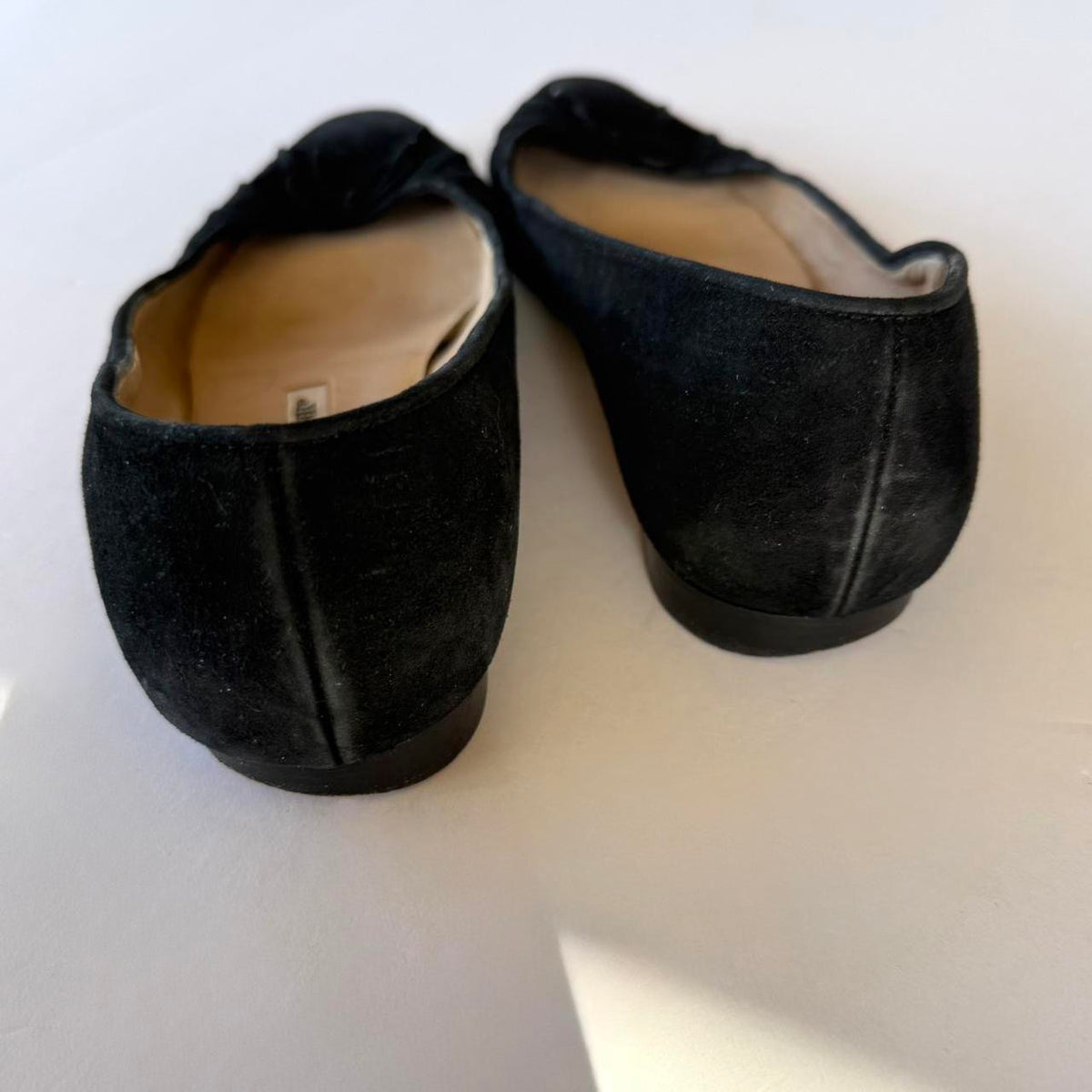 Vintage Manolo Blahnik Suede Flats (39.5)
