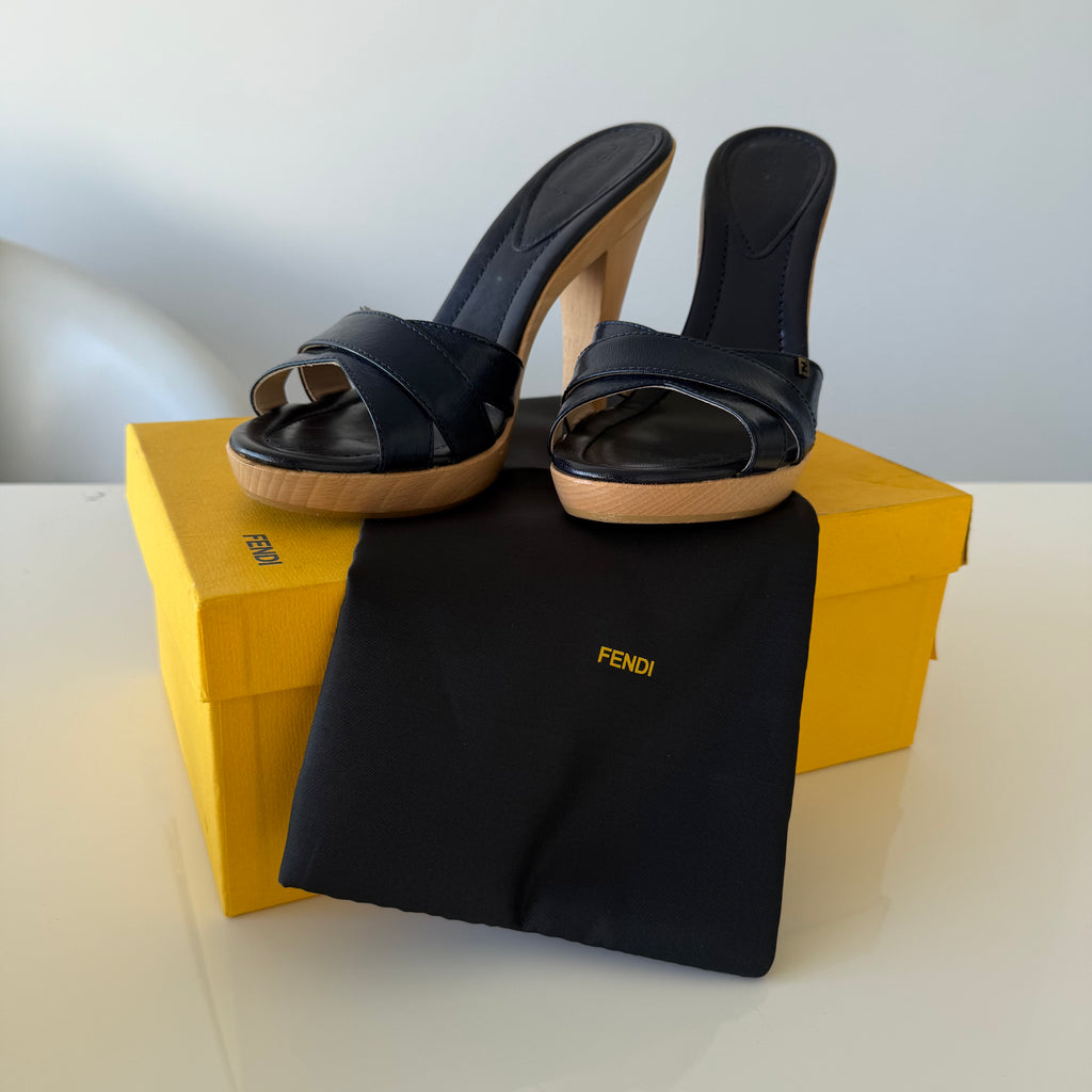 Vintage Fendi Sandal Heels