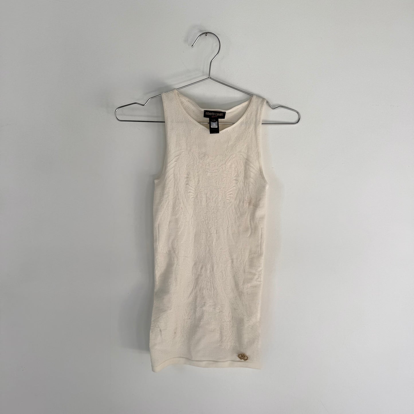Roberto Cavalli Lace Knit Top