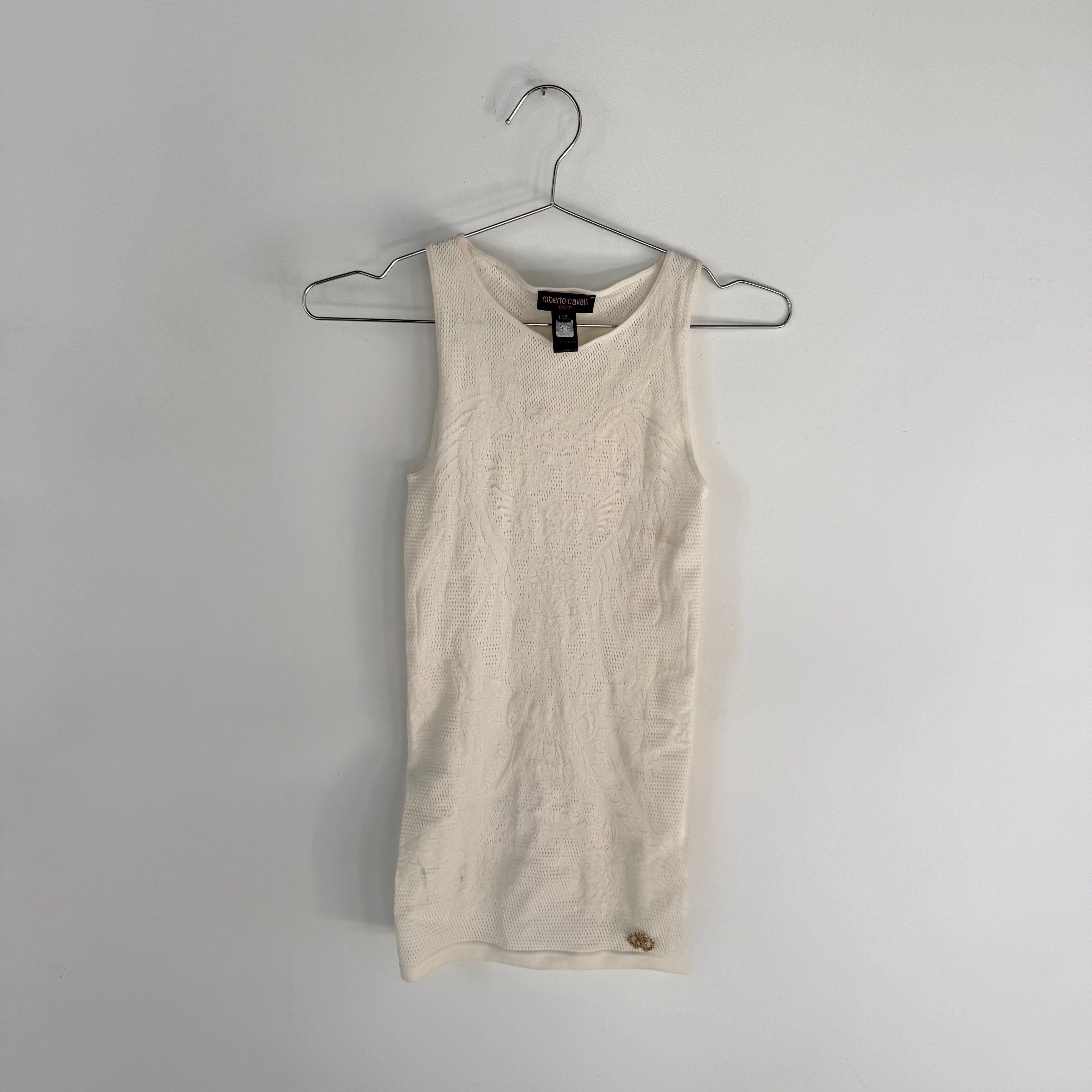 Roberto Cavalli Lace Knit Top