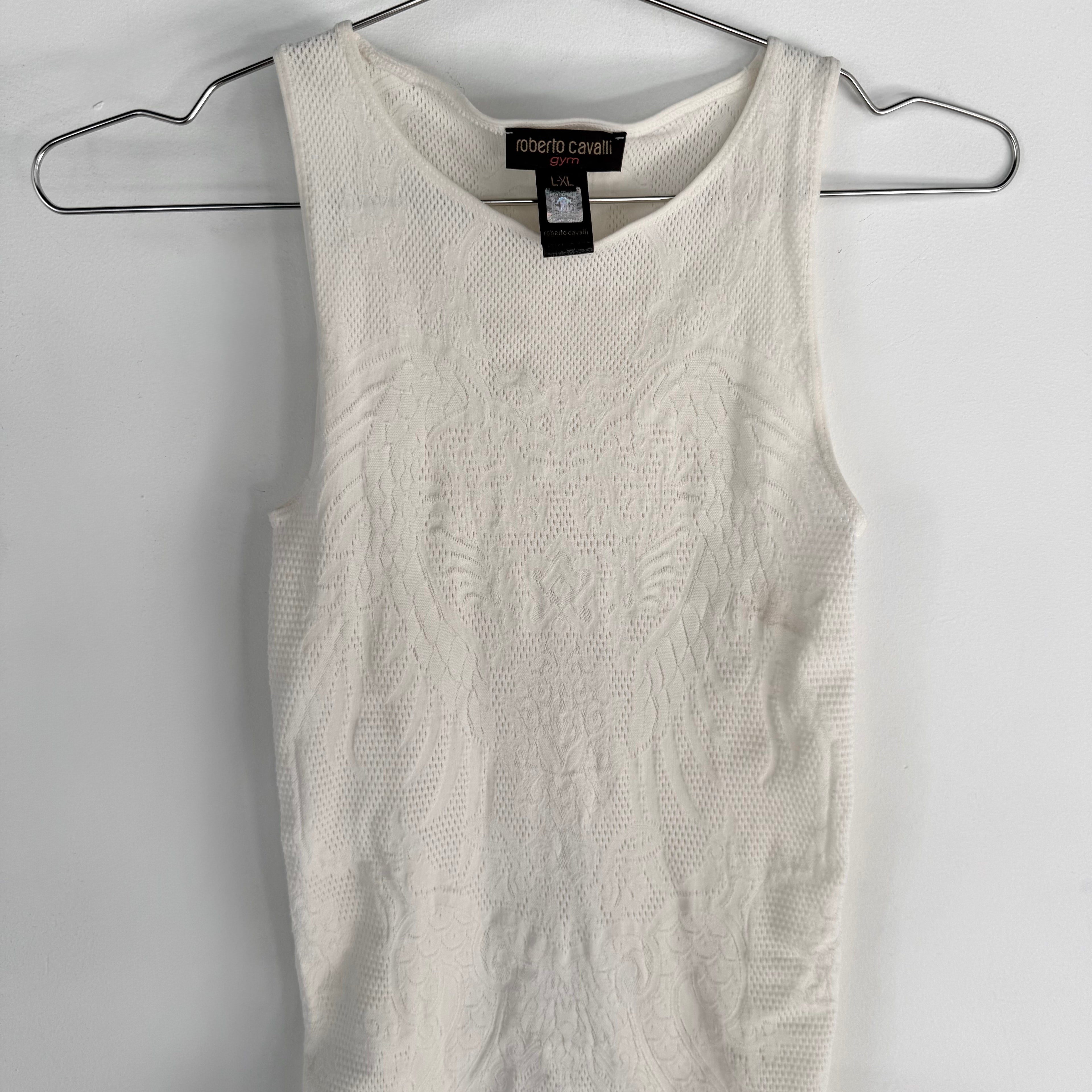 Roberto Cavalli Lace Knit Top