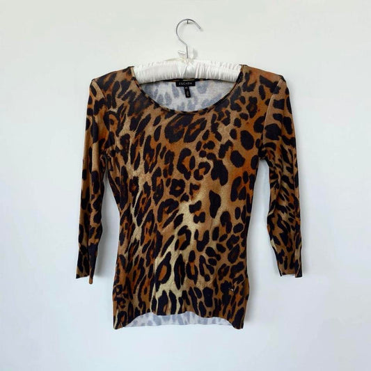 Escada Leopard Top