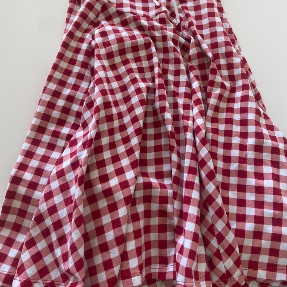 Betsey Johnson Red Gingham Halter Dress