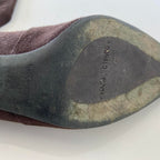 Chocolate Brown Kitten Heel Boots