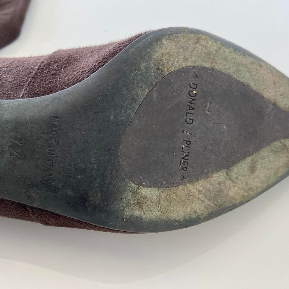 Chocolate Brown Kitten Heel Boots