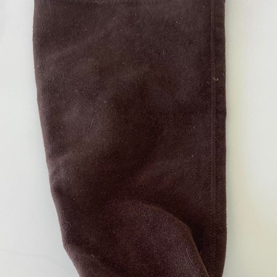 Chocolate Brown Kitten Heel Boots