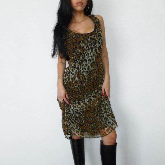 Vintage Leopard Dress