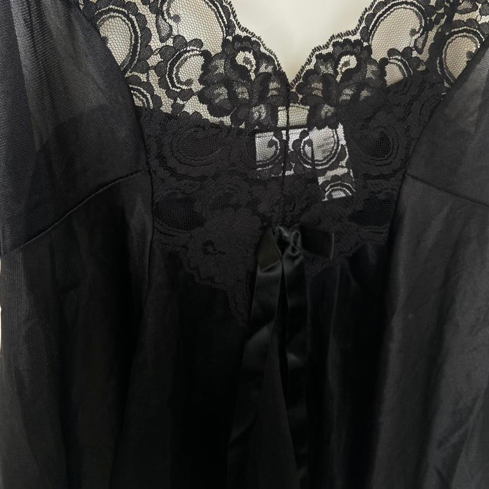 Vintage Black Slip Top