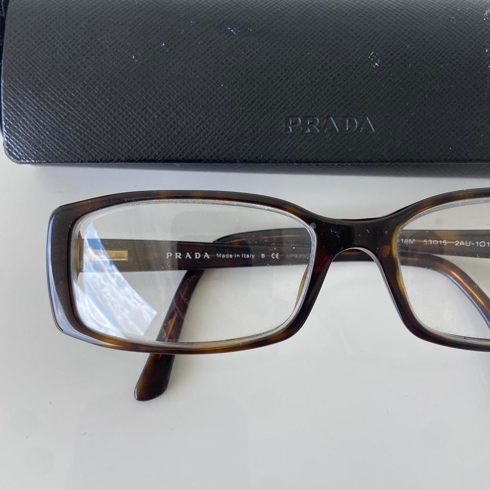 Prada Black Rectangle Eye Glasses