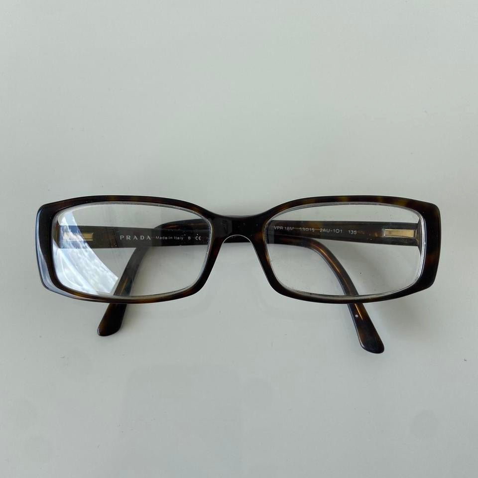 Prada Black Rectangle Eye Glasses