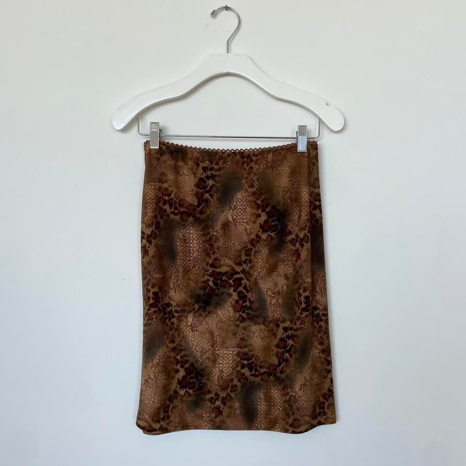 Vintage Leopard Midi Skirt