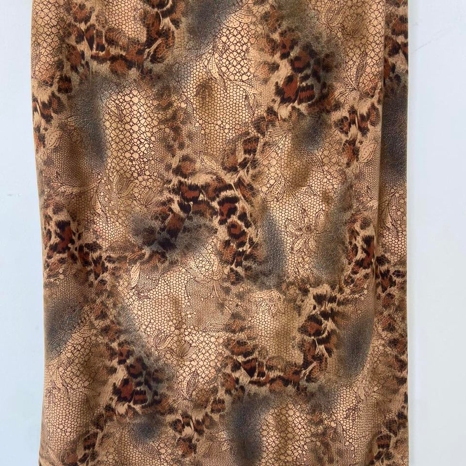 Vintage Leopard Midi Skirt