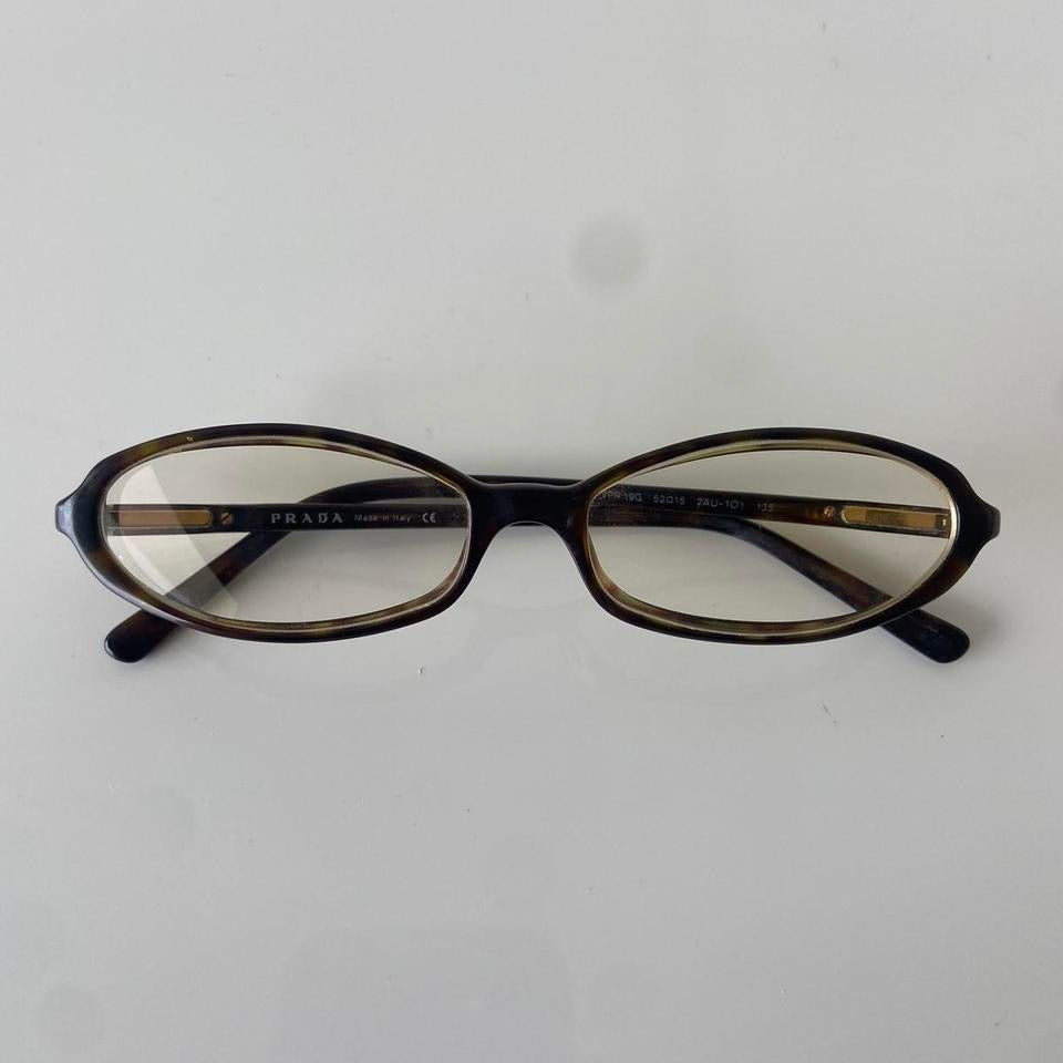 Vintage Brown Oval Glasses