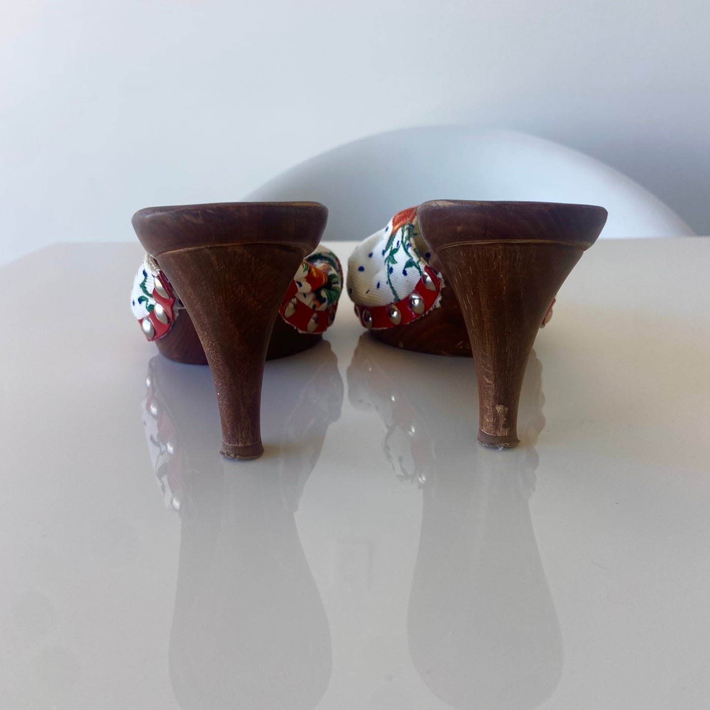 Dolce and Gabbana Wooden Heels