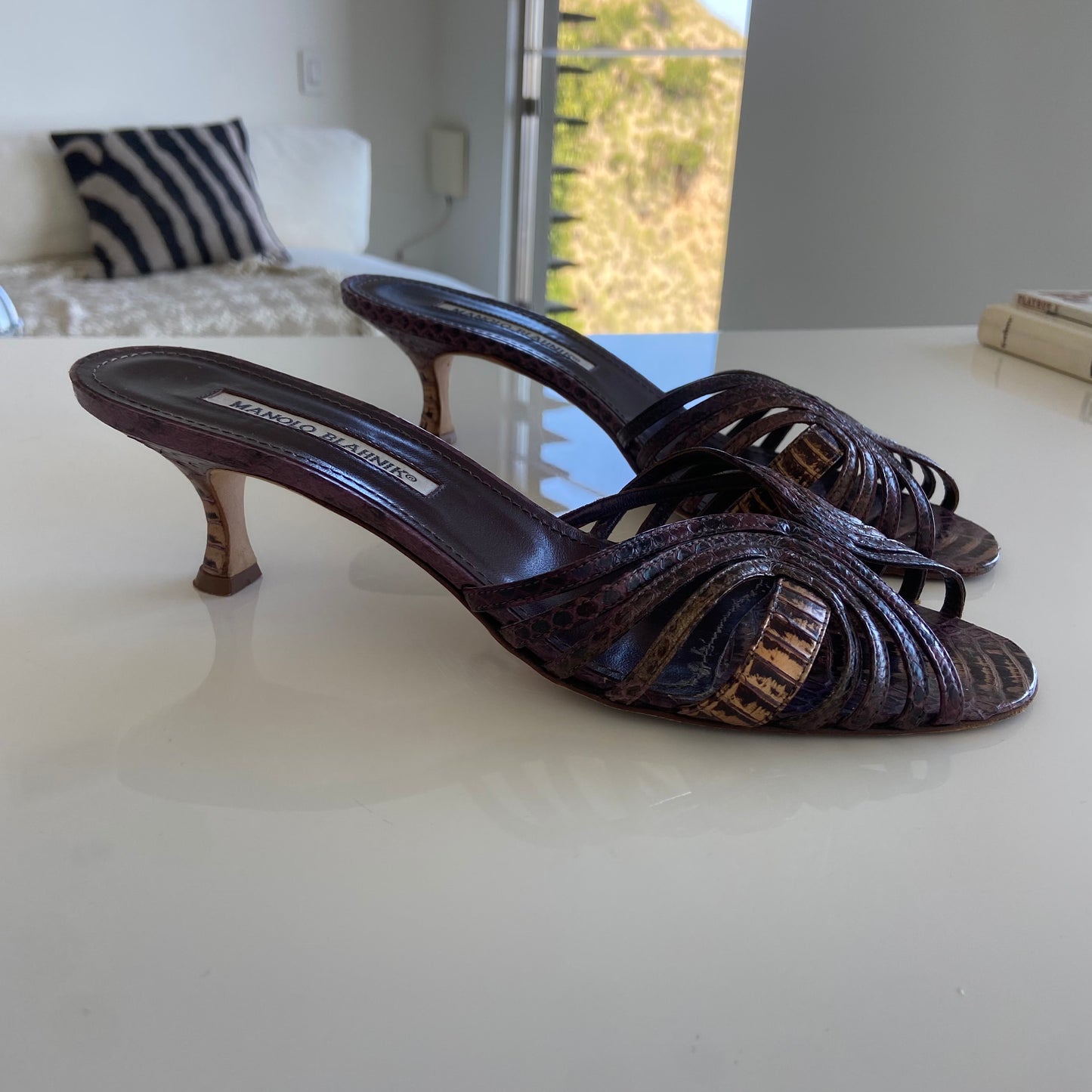 Manolo Blahnik Sandal Kitten Heel