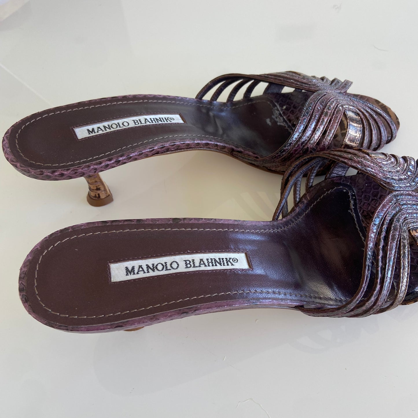 Manolo Blahnik Sandal Kitten Heel