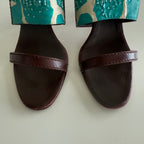 Oscar De La Renta Beaded Sandal Heels (40)