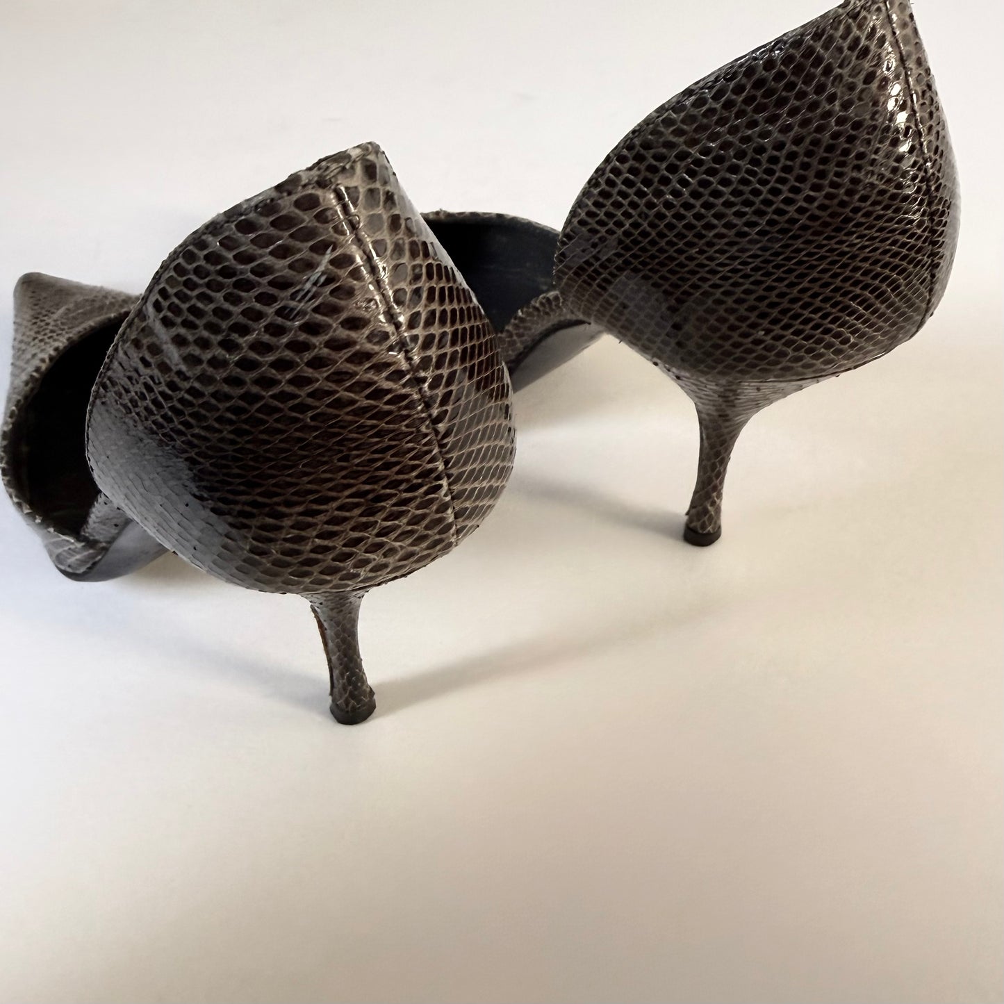 Vintage Prada Snakeskin Heels (35.5)