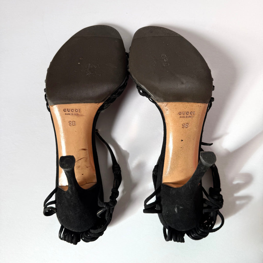 Vintage Gucci Macrame Heels (9)