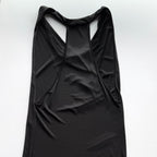 Vintage Diane Von Furstenberg Black Draped Midi Dress