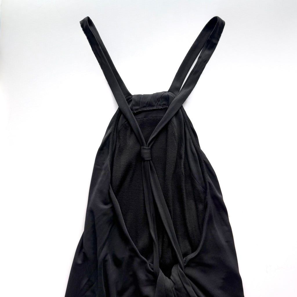 Diane Von Furstenberg Black Halter Midi Dress