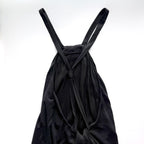 Diane Von Furstenberg Black Halter Midi Dress