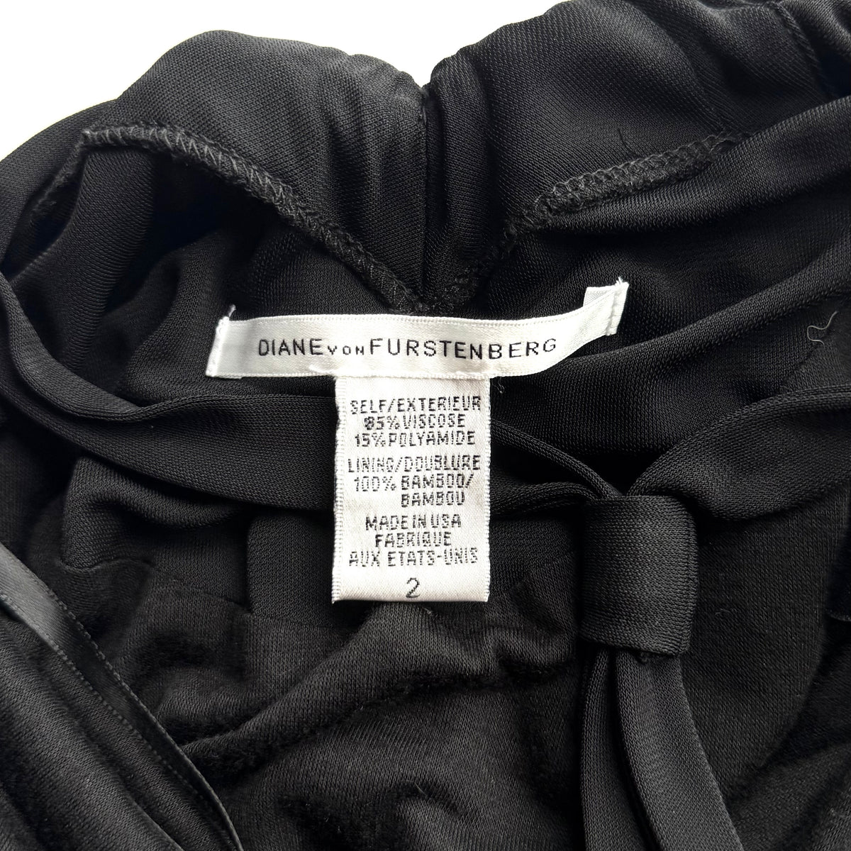 Diane Von Furstenberg Black Halter Midi Dress