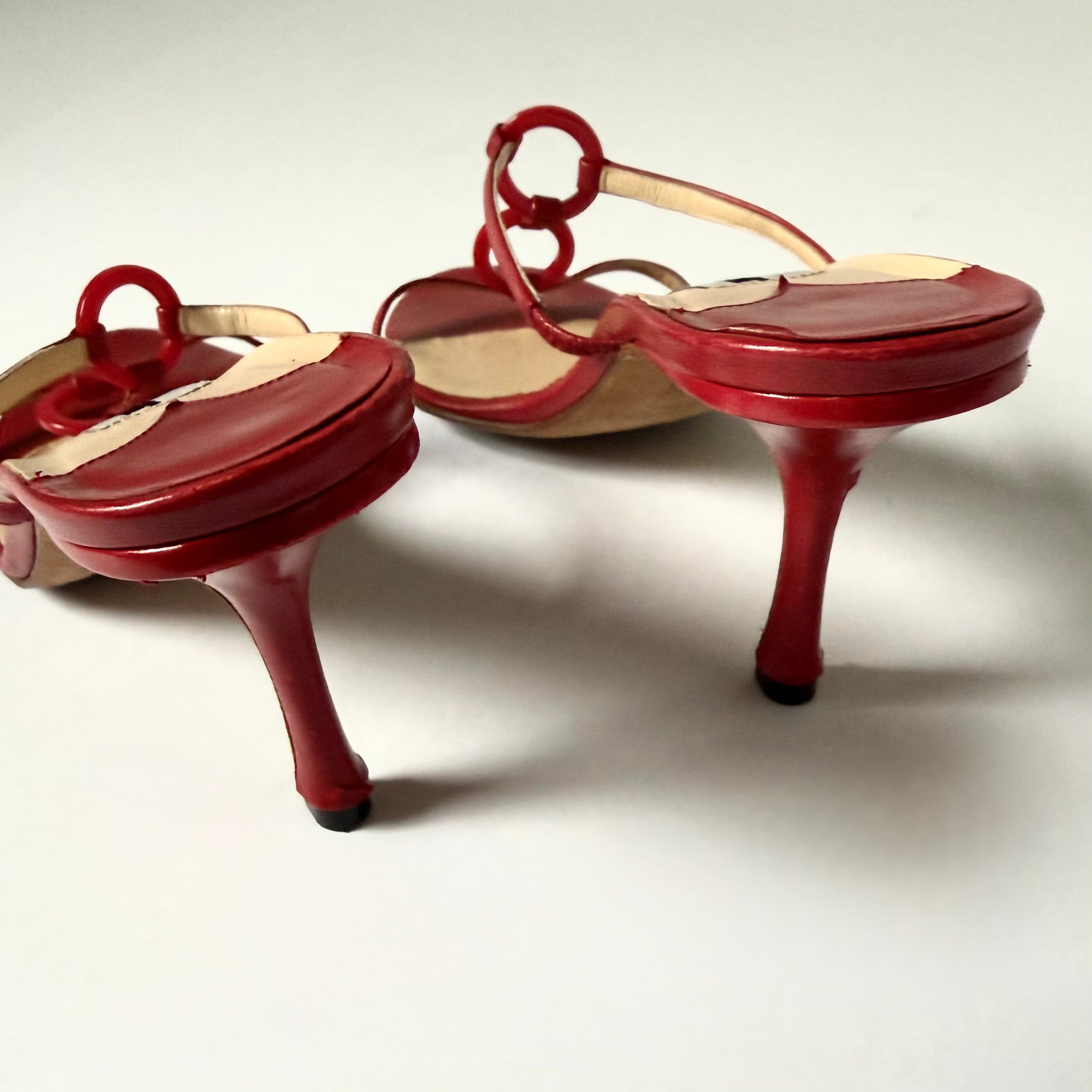 Jimmy Choo Red Sandal Heels (36)
