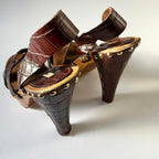 Vintage Miu Miu Platform Sandal Heels (39.5)