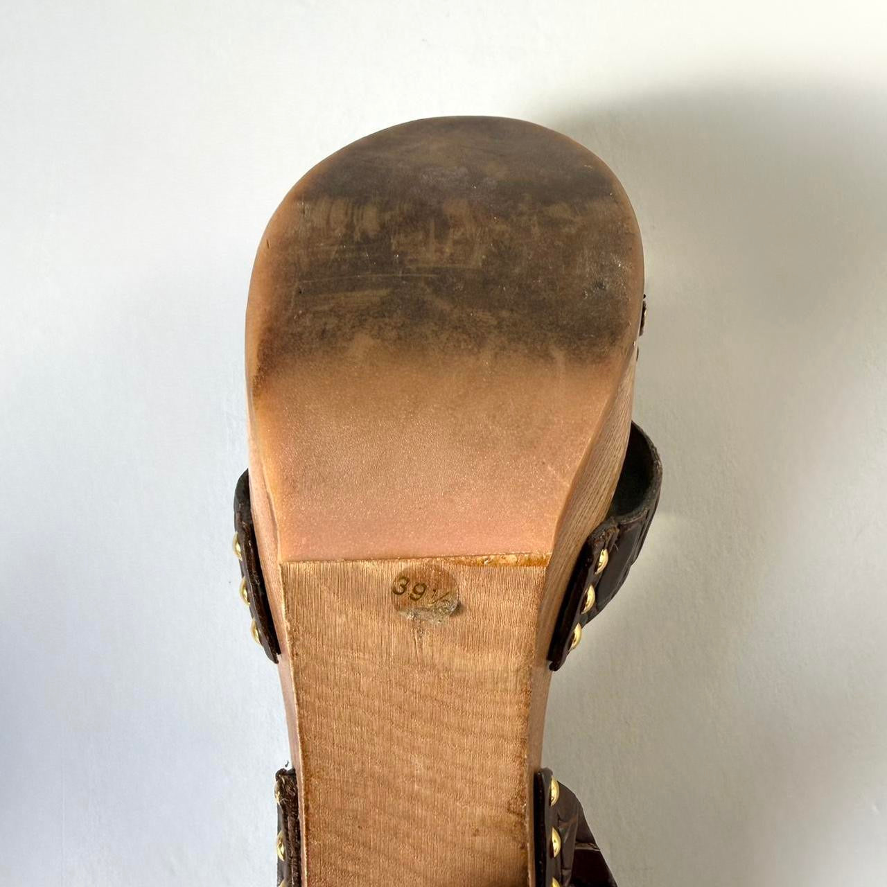 Vintage Miu Miu Platform Sandal Heels (39.5)