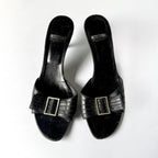 Vintage Moschino Buckle Kitten Heels (38.5)