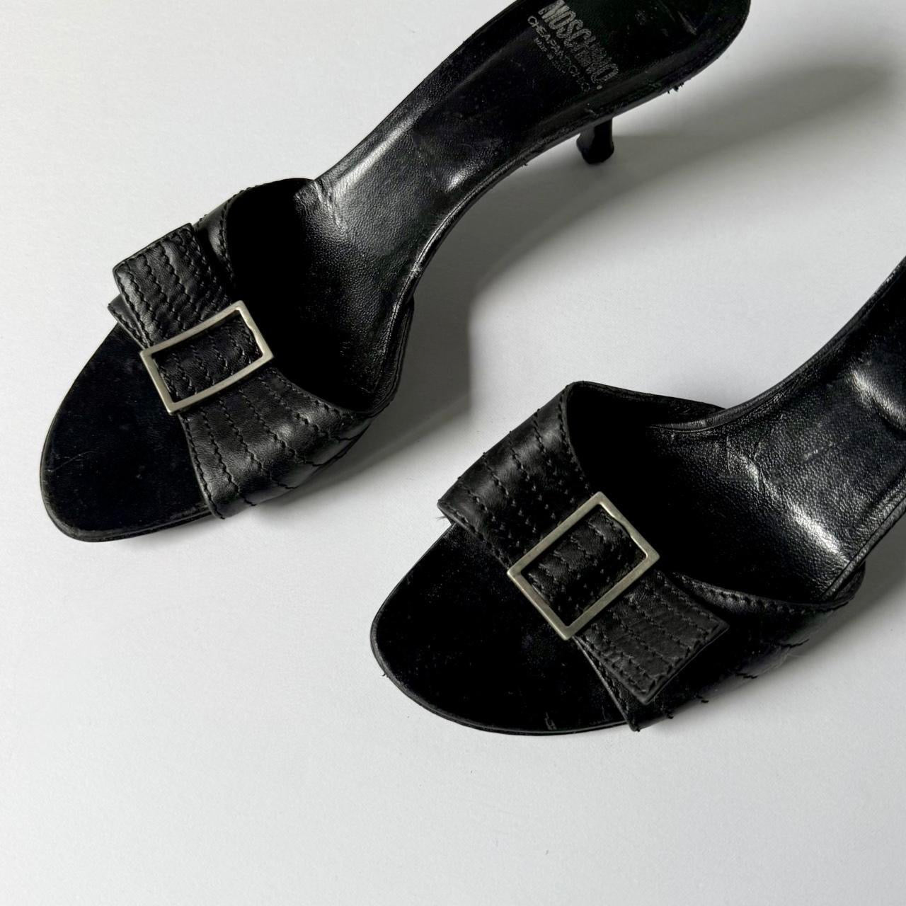 Vintage Moschino Buckle Kitten Heels (38.5)